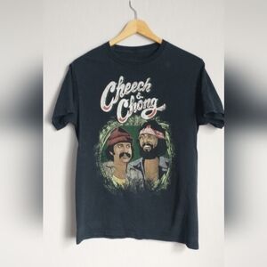 Cheech & Chong Graphic T-Shirt - Black Size Small
